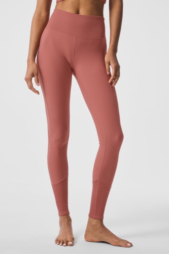 High-Waist Alosoft Lounge Legging - Soft Terracotta | Soft Terracotta / S
