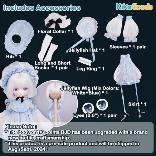 TinyFox 'Aurelia' 1/6 Points Angel Body Action Figure | Full Set 04S (New Tactile Craftsmanship) / White