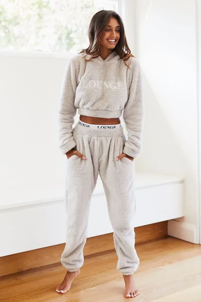 Teddy Joggers - Frosted Gray | M