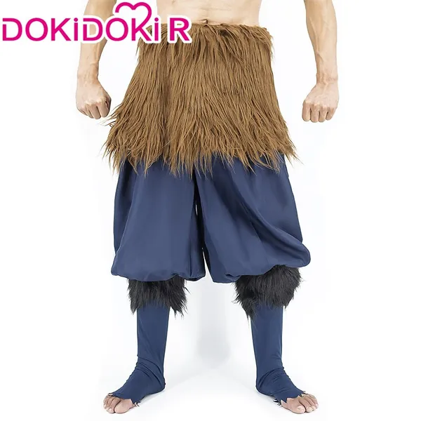 DokiDoki-R Anime Demon Slayer: Kimetsu no Yaiba Cosplay Hashibira Inosuke Costume Men Halloween | Costume / L