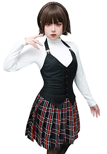 C-ZOFEK P5 Makoto Niijima Cosplay Costume Women Uniform Dress Outfit - X-Small
