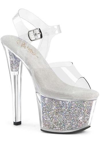 SKY-308RSI [Clear] | PLATFORM HEELS [PREORDER] - US 09 [WOMENS]