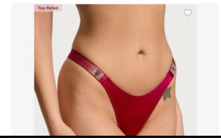 Scattered Shine Strap Brazilian Panty