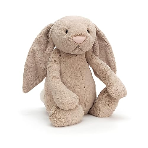 Jellycat Bashful Beige Bunny Stuffed Animal, Really Big 26.5 inches - Rabbit and Bunny Plush Toy - Classic Children's Gift - Really Big - 26.5"