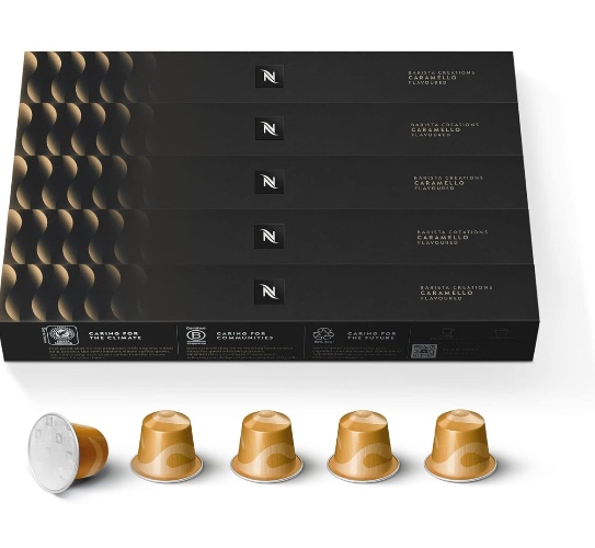 Nespresso OriginalLine, Caramello, 50 cápsulas de café