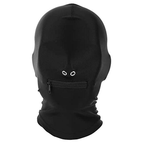 Abaodam Unisex Breathable Balaclava Face Mask Full Face Mask | Mask Hood Open Mouth Blindfold Face Cover | Balaclava Gimp Mask Party Mask Costume
