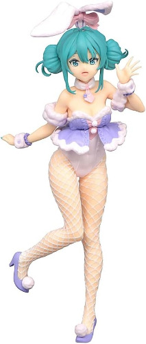 Piapro Characters - Hatsune Miku - BiCute Bunnies - White Bunny Lavender Ver. (FuRyu) - Pre Owned
