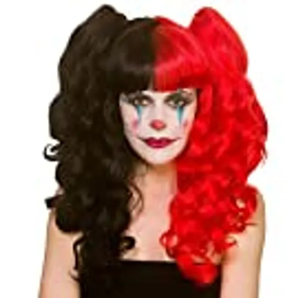 Wicked Costumes Deluxe Ladies Red & Black Bunches Cosplay Wig