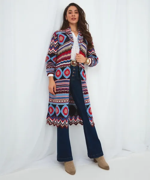 Perfectly Peruvian Longline Cardigan