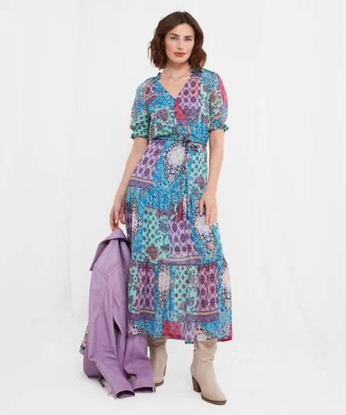 Aria Patchwork Print Dress