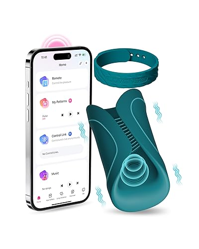 LOVENSE Gush 2 Automatic Male Masturbator,Penis Male Vibrator & Oscillation,App Remote Control Sex Toys for Men with Endurance Training,Adjustable Flexible Buckles for Men Pleasure