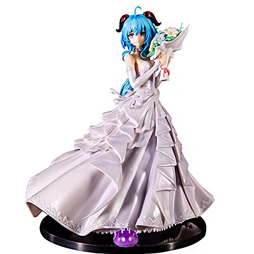 AZMANI 11(inch) PVC Genshin Impact Figure Wedding Dress ganyu Figure Flower Wedding Gan Yu Model Ornament Decorative Statue