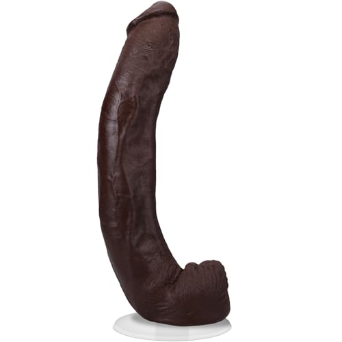 Doc Johnson Signature Series - Dredd - 13.5 Inch ULTRASKYN Dildo with Removable Vac-U-Lock Suction Cup - F-Machine & Harness Compatible - for Adults Only, Chocolate