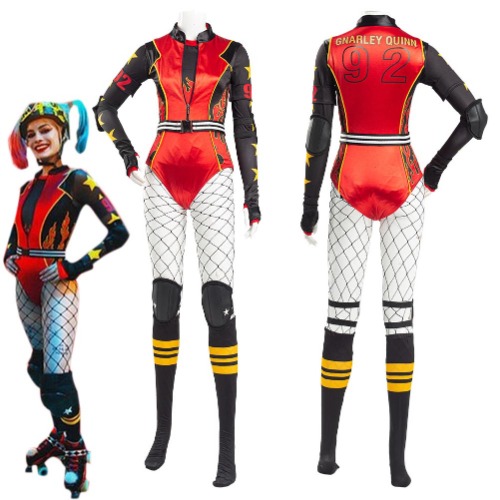 Birds of Prey and the Fantabulous Emancipation of One Harley Quinn Roller Derby Outfit Cosplay Costume | Female / S