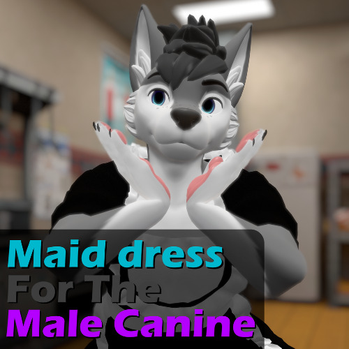 Maid dress for the Male Canine V2