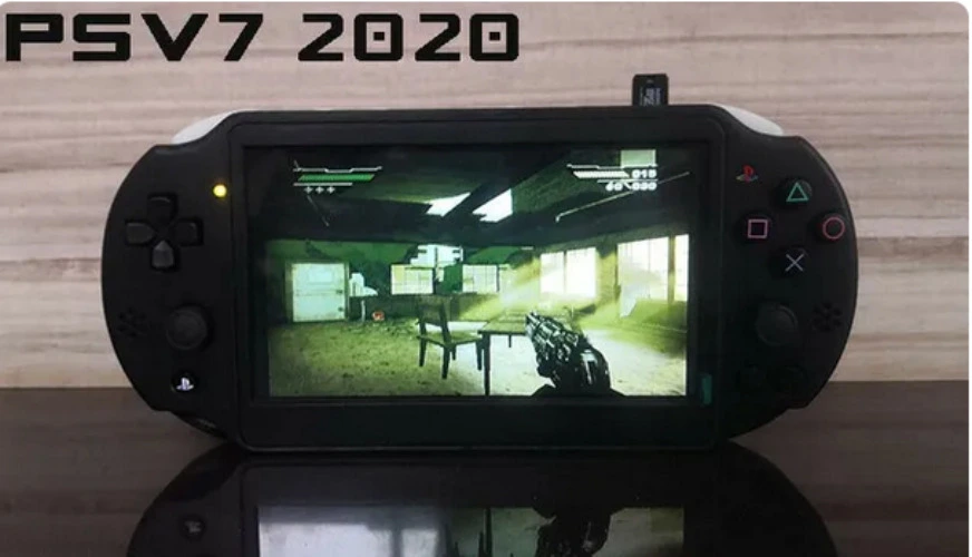 PS2 Protable 7 Inch 16:9 Monitor PS Handheld Game DIY Console  IPS screen Modified With Original PS2 Motherboard