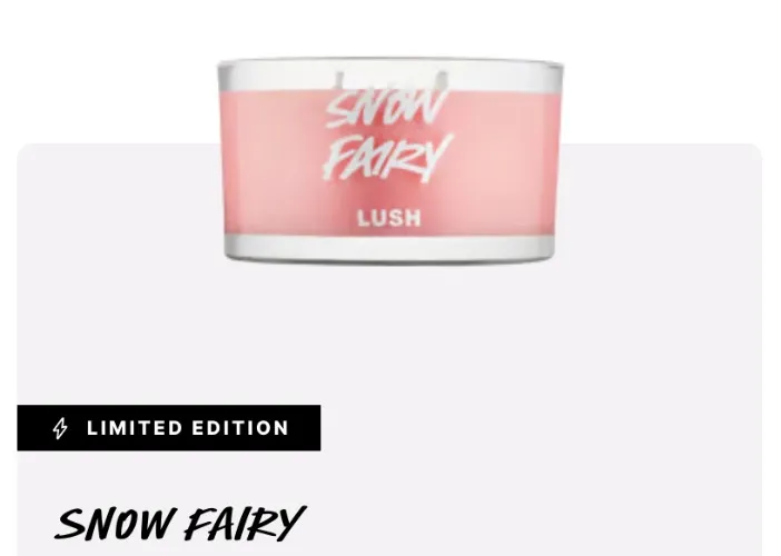 Snow Fairy Candle 