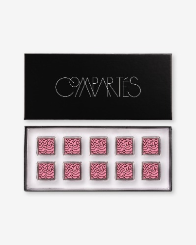 Strawberries & Cream Truffles | 20 Piece / Luxe Black