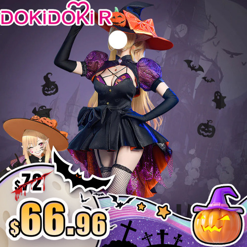【Ready For Ship】【Last Batch】DokiDoki-R Anime My Dress Up Darling Cosplay Kitagawa Marin Cosplay Costume Halloween | M