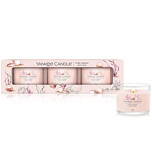 Yankee Candle Set Regalo Candele profumate, Miscela di Cera di soia, Pink Sands, One Size - Pink Sands