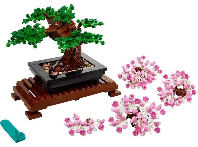 LEGO Icons Bonsai Tree 10281 Building Set for Adults (878 Pieces) : Toys & Games