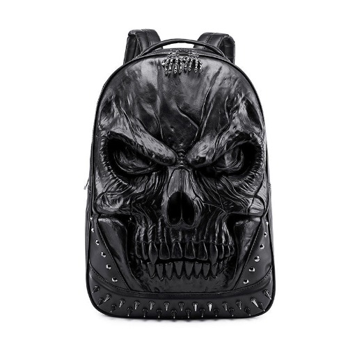 Gothic Embossed Backpack - Black