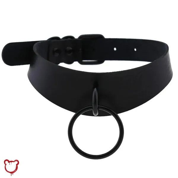 Black Mamba Leather Goth Choker