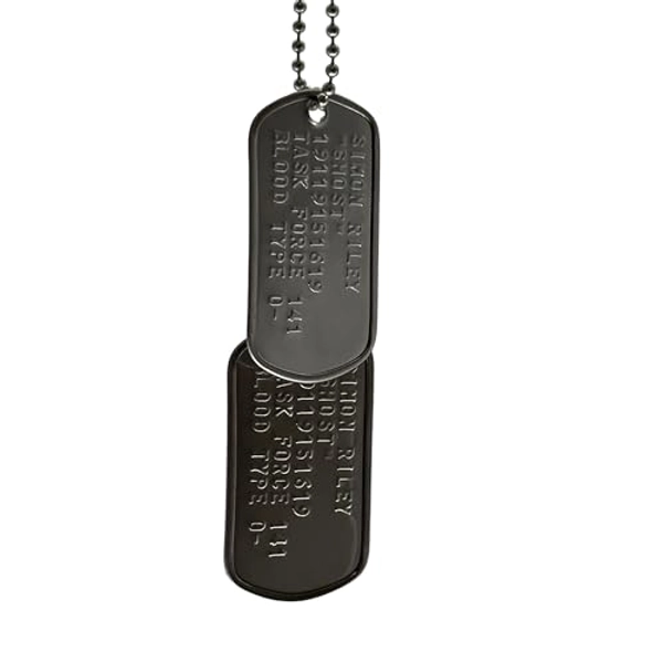 Simon 'Ghost' Riley US Military Dog Tags - Detailed Replica Collector Inspired Prop