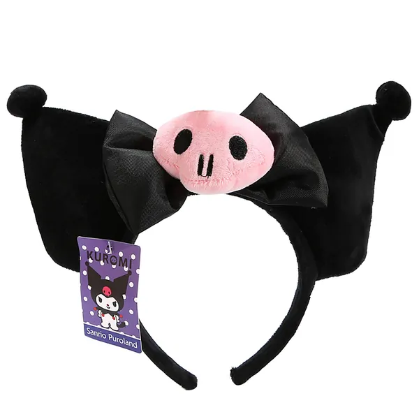 Kuromi Hairpin Ear Headband Plush Hairband Girls Kawaii Costume Cosplay Halloween Christmas holiday decoration birthday party Gift