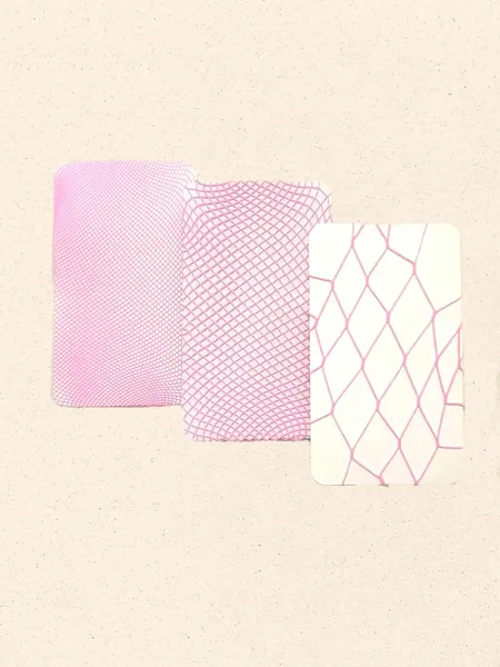 ROMWE Kawaii 3 paires Collants unicolore résille