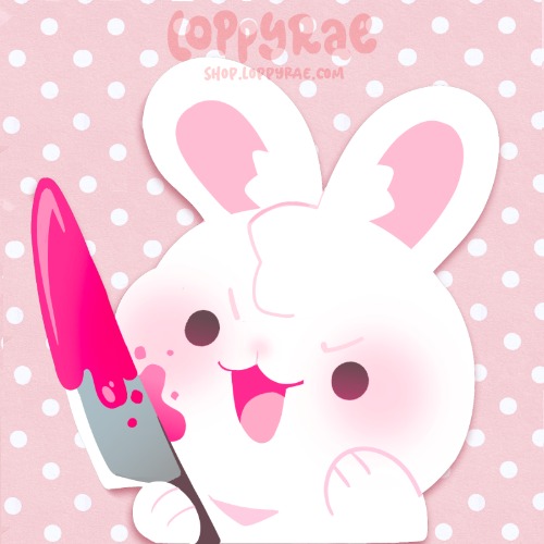 "Stabby Bunny" Bumper Sticker