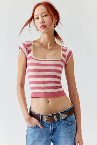 Out From Under Seamless Striped Tee