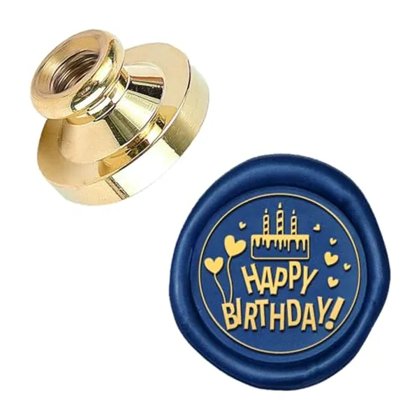 SUPERDANT Happy Birthday Wax Seal Stamp Head