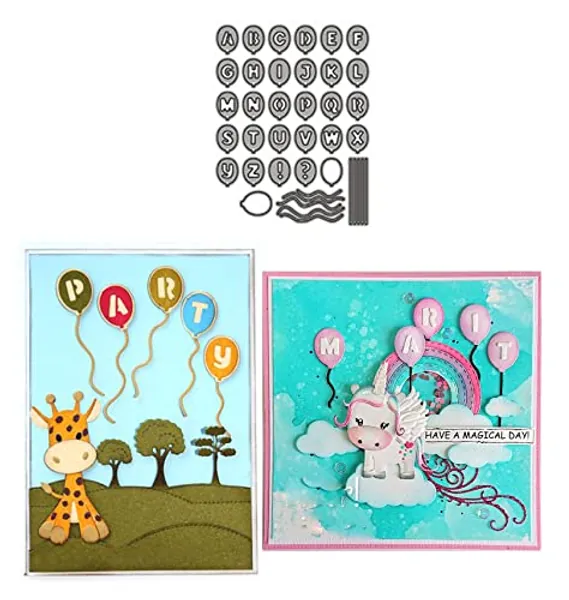 FAWENUCY Scrapbooking Die-Cuts, Edge Border Metal Cutting Dies for Card Making