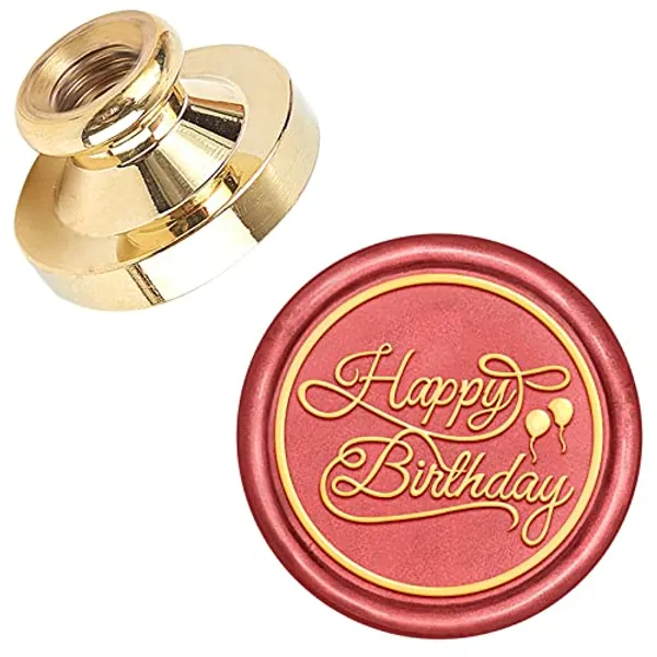 CRASPIRE Happy Birthday Wax Seal Stamp Head