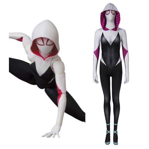 Spider-Man: Into the Spider-Verse -Gwen Stacy Cosplay Costume Jumpsuit Outfits Halloween Carnival Suit | XL