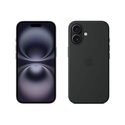 Apple iPhone 16 128 GB - Nero + Custodia MagSafe in silicone - Nero - Nero - 128 GB - +Custodia nera