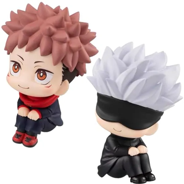 Anime Figure, 2 Pièces Anime Figure Q Version Figure Statue, Personnages de Dessin Animé, PVC Modèle Jouets Ornements, Animé Caractère Modèle, Figurines Modèle De Décoration De Bureau Chambre