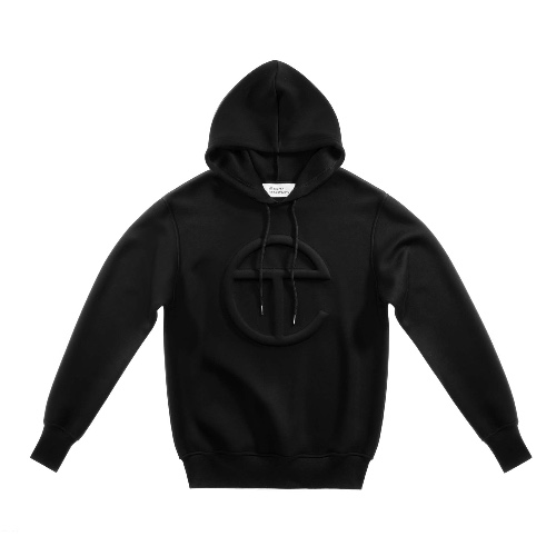 Embossed Hoodie - Black | S