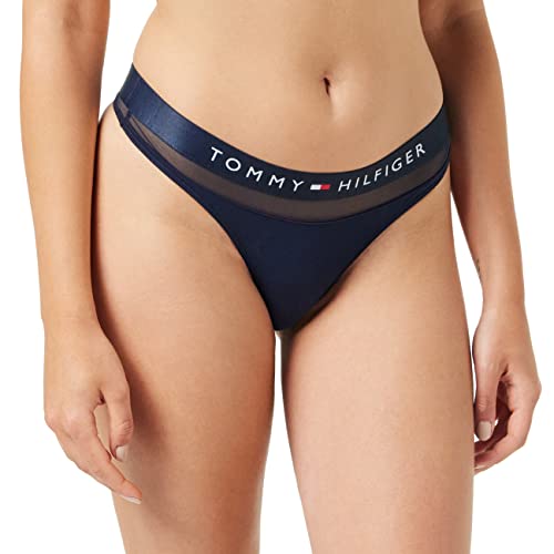 Tommy Hilfiger Damen String Tanga - S - Navy Blazer