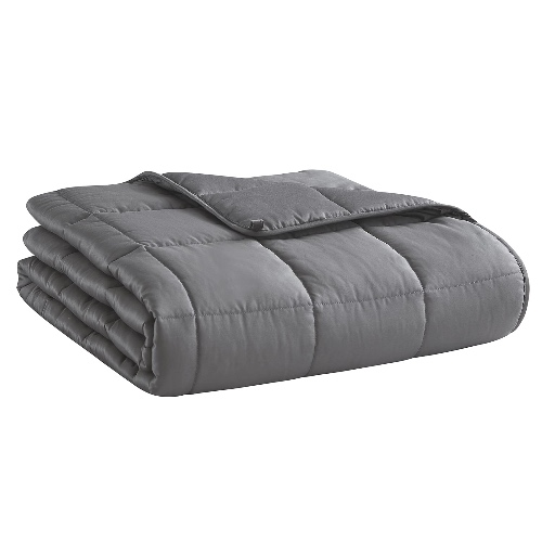 Weighted Blanket Queen Size (Dark Grey, 60''x80'' | 25 lbs) Cooling Breathable Heavy Blanket Microfiber Material with Glass Beads Big Blanket for Adult All-season Summer Fall Winter Soft Thick Blanket - Dark Grey 60''x80'' 25 lbs