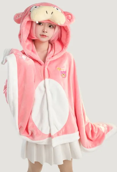PM Derivative Cloak Kawayi Plush Hooded Warm Soft Cape Blanket