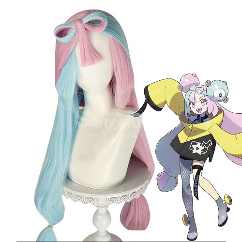 【In Stock】Game Pokemon Scarlet and Violet Cosplay Iono Cosplay Wig