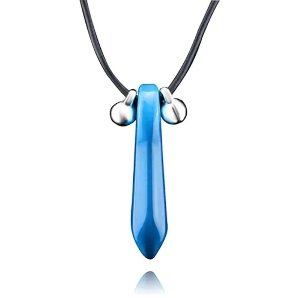 VIccoo Naruto Hokage Tsunade Uzumaki Charms Necklace Pendant Halskette Anime Cosplay - Blue