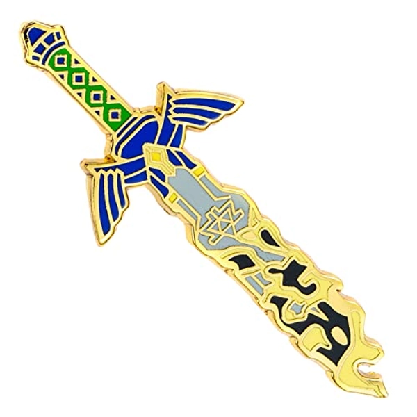 mankamonga Game Sword Pin Brooches Luminous Cosplay Brooch Lapel Pin for Women Men…