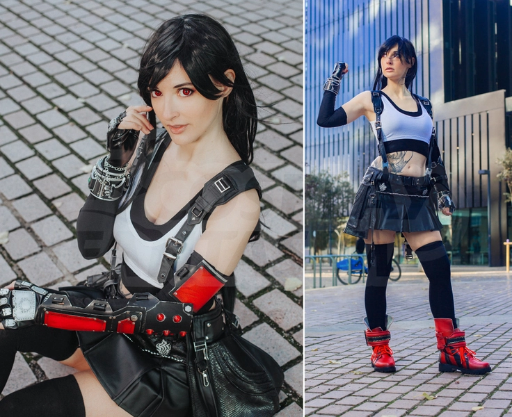 Tifa cosplay from Final Fantasy VII Remake