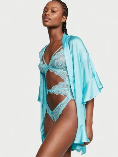 Cutout Lace Crotchless Teddy - Very Sexy - vs