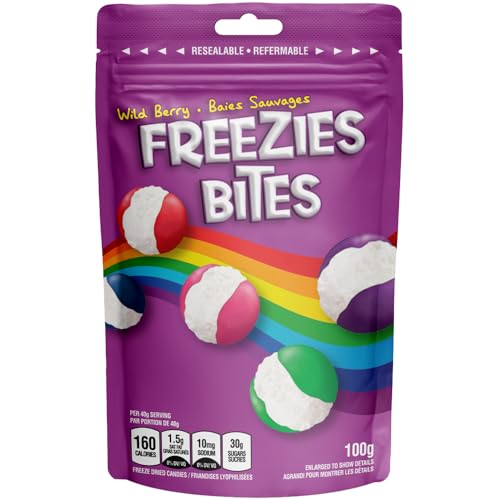 Freezies Bites, Rainbow Freeze Dried Candy, 100g (Wild Berries) - Wild Berries