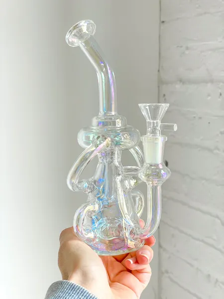 IRIDESCENT RECYCLER BONG or RIG | BONG