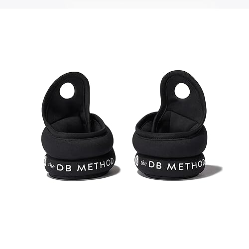 The DB Method Dreamlets, Wrist and Ankle Weights, Home Gym Workout Equipment, Intensify Workouts, Fitness, For Yoga, Pilates, Walking, Adjustable Non Slip Design, Wearable 2 lbs Weight Set of 2